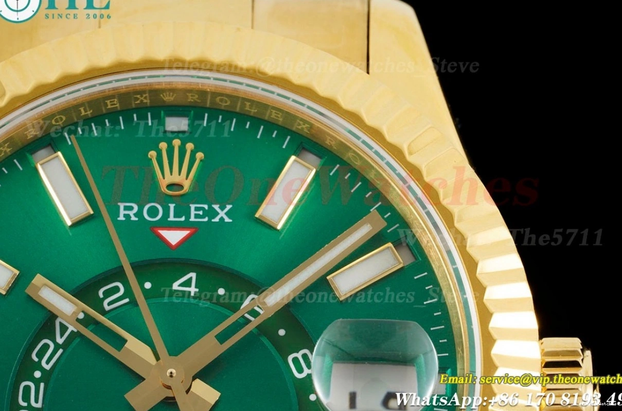 Dial A9001 SkyDweller 42mm Green JWF YG YG 0211